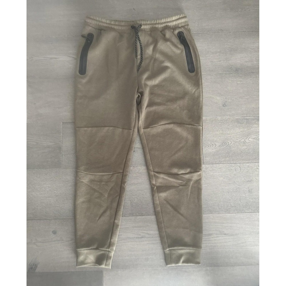 Cotton On Body Pants Womens XL Brown‎ Activewear Jogger Zip Pockets Tapered